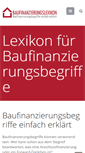 Mobile Screenshot of baufinanzierungslexikon.de