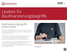 Tablet Screenshot of baufinanzierungslexikon.de